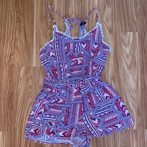 Lace Trim Romper